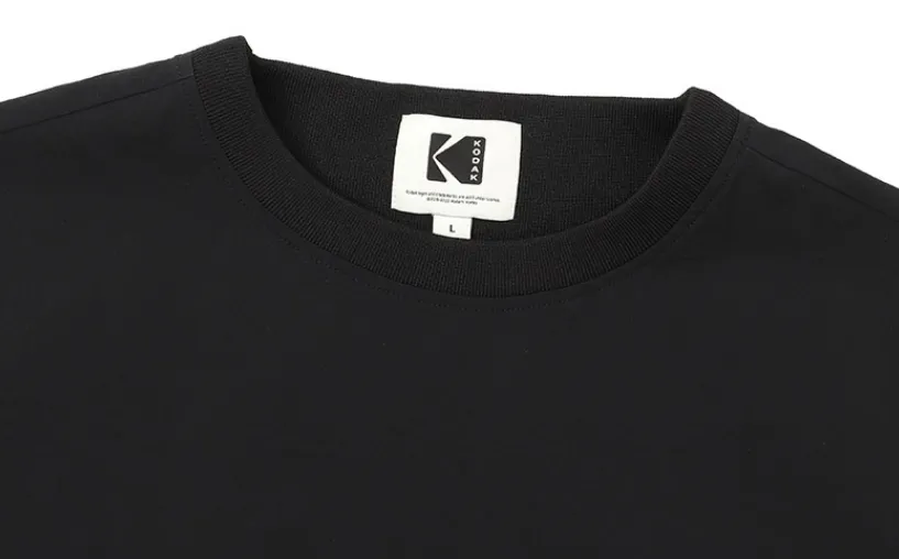 KODAK  |Unisex Nylon Street Style U-Neck Plain Short Sleeves Logo