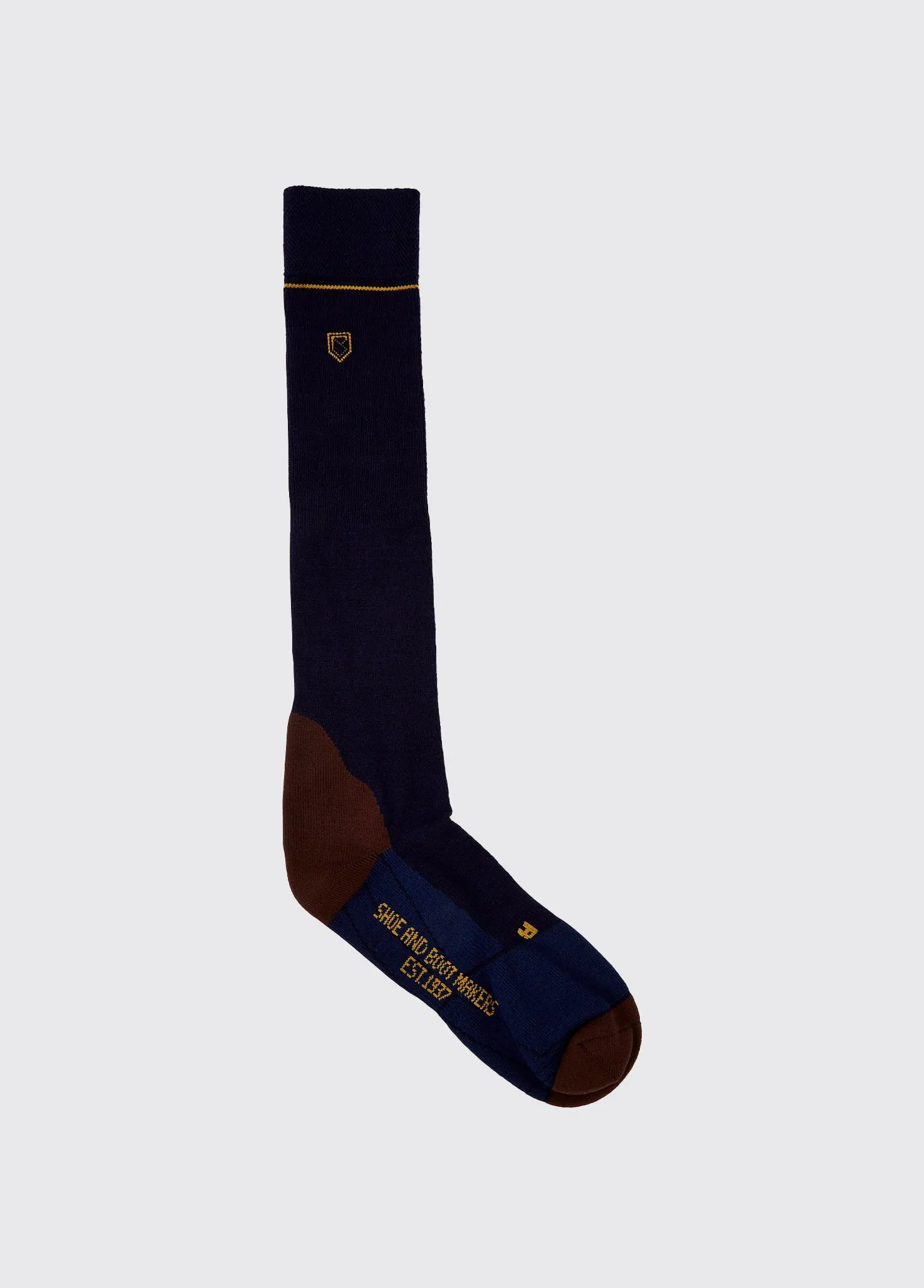 Lambeg Mens Long PrimaLoft Sock - Navy