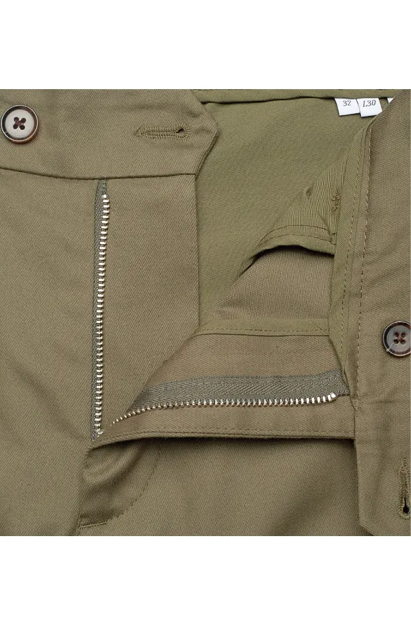 Les Deux Como Cargo Suit Pants Olive