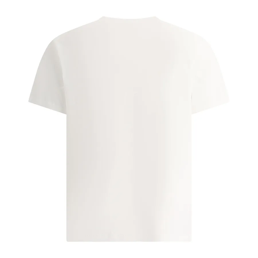 LOEWE  |Crew Neck Plain Cotton Short Sleeves Logo Luxury