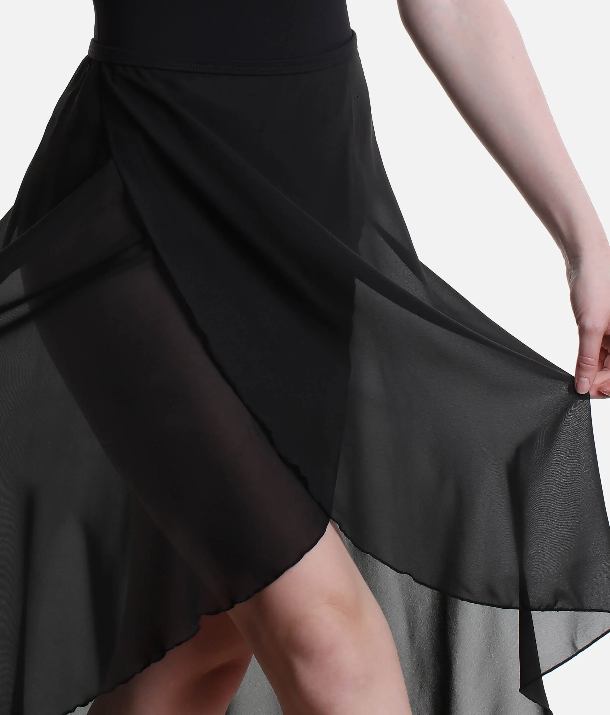 Long Wrap Ballet Skirt, Pull On - SL227