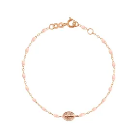 Madone Charm Classic Gigi Baby Pink bracelet, Rose Gold, 6.7