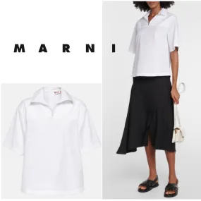 MARNI  |Casual Style Unisex Logo Shirts & Blouses