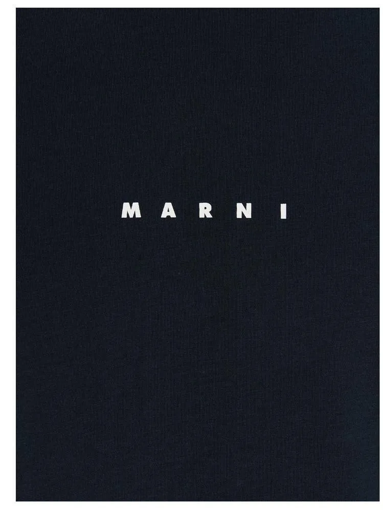 MARNI  |Crew Neck Street Style Plain Cotton Short Sleeves Logo