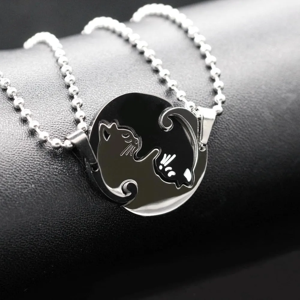 Matching Cat Necklaces for Couples