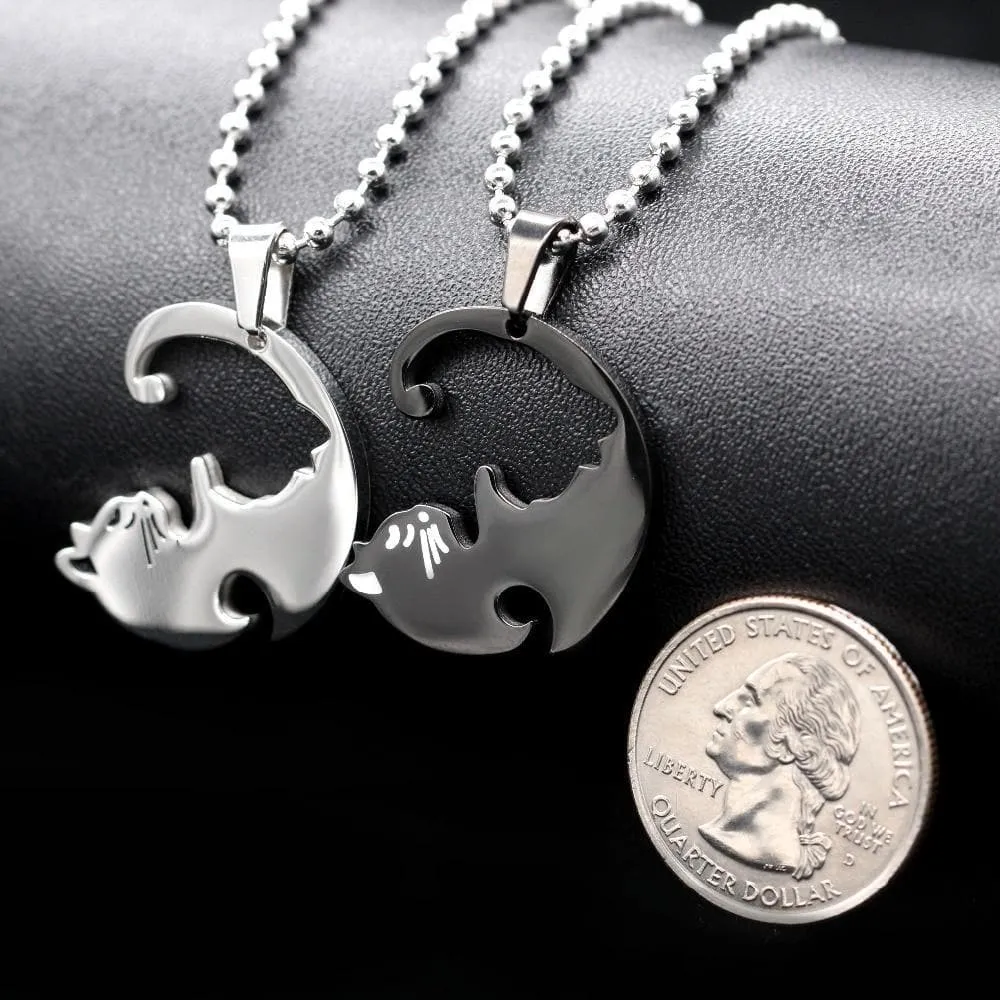 Matching Cat Necklaces for Couples