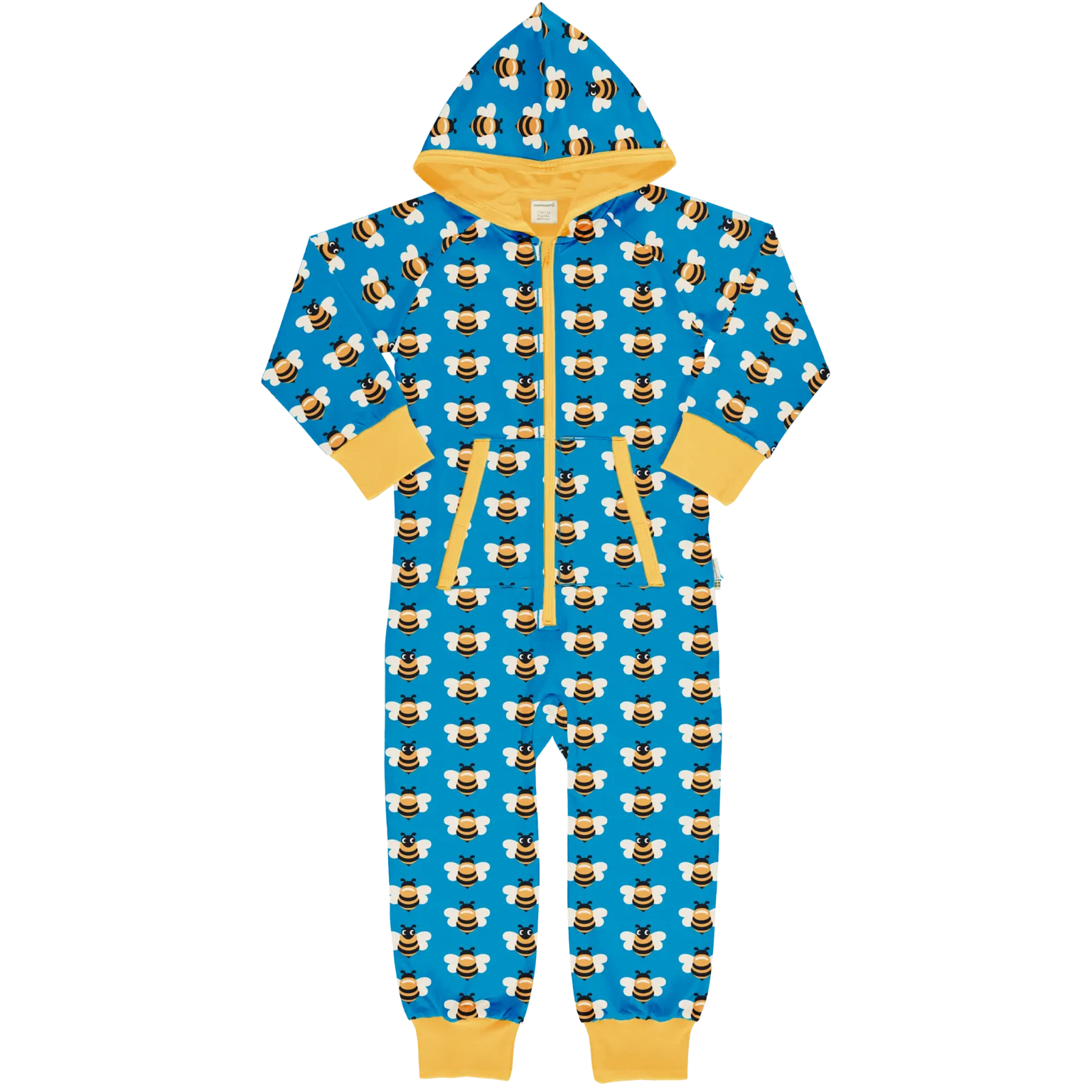 Maxomorra Picnic Bee One Piece Zip Suit