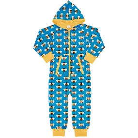 Maxomorra Picnic Bee One Piece Zip Suit