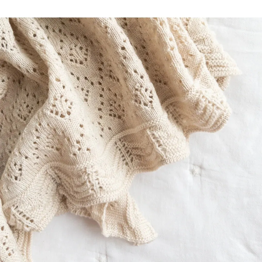 Merino Lace Blanket - more stock ready in June