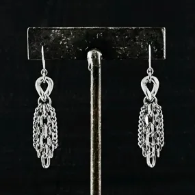 METAL Curb Link Tassel Earrings