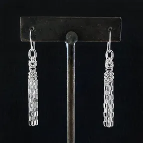 METAL Venetian Box Chain Tassel Earrings