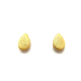 Mini Gold Teardrop Studs