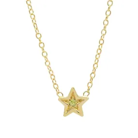 Mini Star Birthstone Necklace