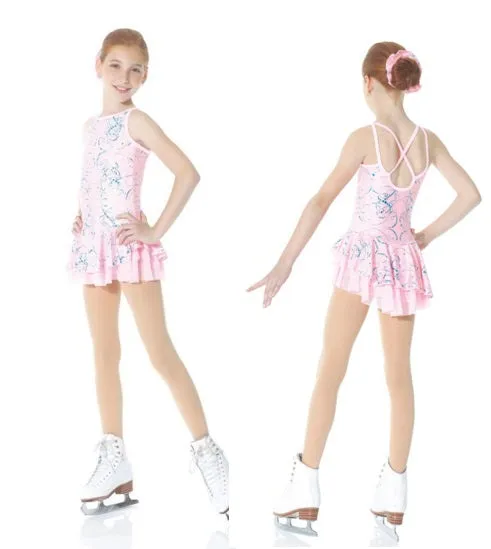 Mondor 638 Youth 8-10 Pink Pattern Skate Dress