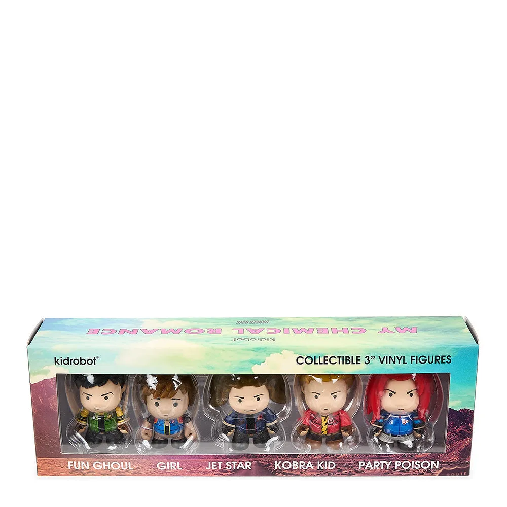 MY CHEMICAL ROMANCE - DANGER DAYS: THE TRUE LIVES OF THE FABULOUS KILLJOYS - KIDROBOT LIMITED EDITION 3 MINI FIGURE SET