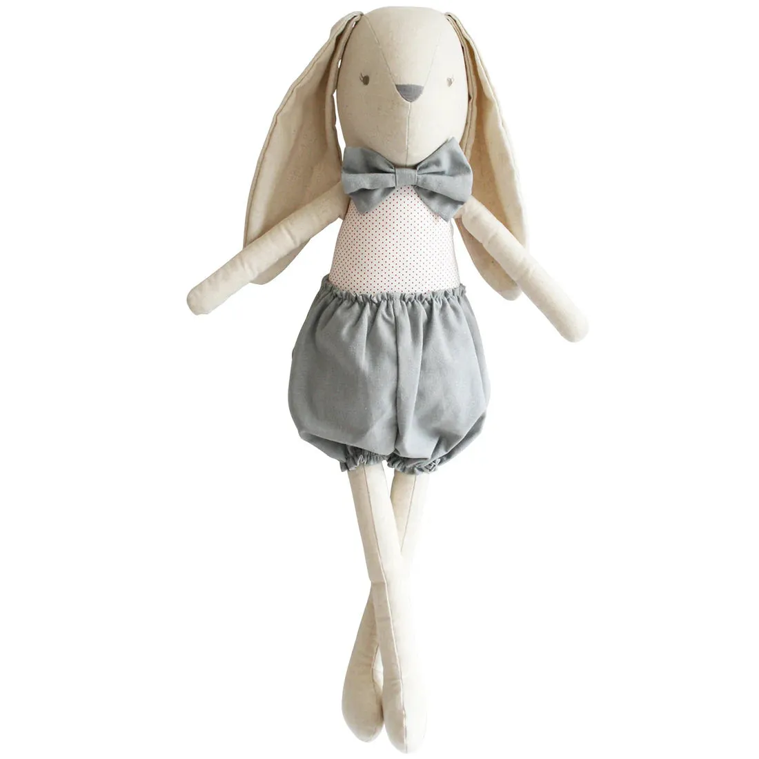 N10980GR - Harry Bunny 50cm Grey Red