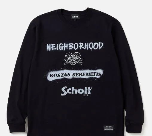 NEIGHBORHOOD  |Unisex Collaboration Cotton Logo T-Shirts