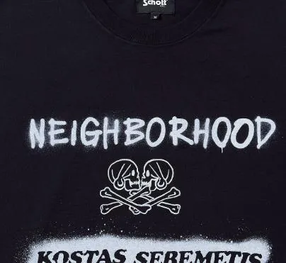 NEIGHBORHOOD  |Unisex Collaboration Cotton Logo T-Shirts