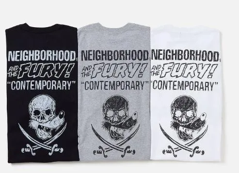 NEIGHBORHOOD  |Unisex Collaboration Cotton Logo T-Shirts