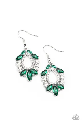 New Age Noble - Green Earrings