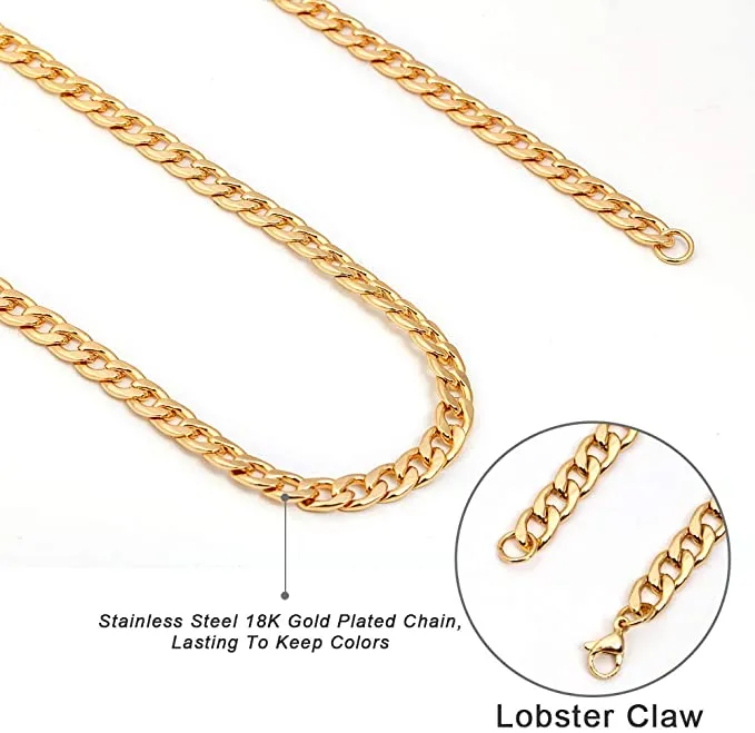 New Designing Hip Hop Stainless Steel Jewelry Long Chains Necklace