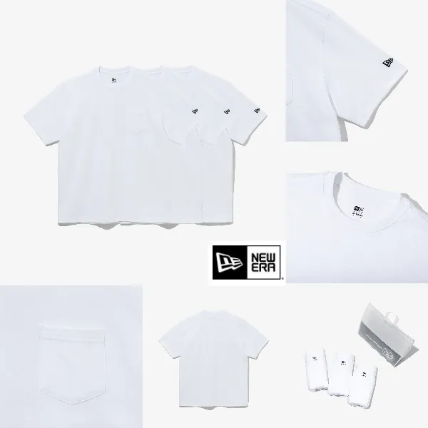 New Era  |Unisex Street Style Plain Short Sleeves Logos on the Sleeves