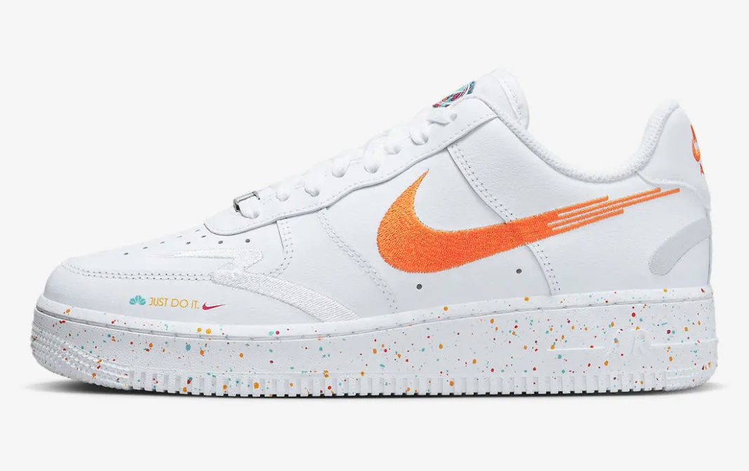 Nike Air Force 1 07 LX Leap High White Washed Teal Safety Orange Rush Pink FD4622-131