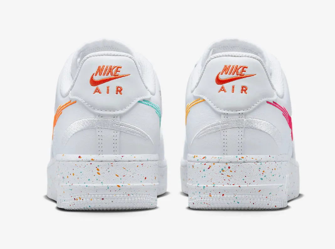 Nike Air Force 1 07 LX Leap High White Washed Teal Safety Orange Rush Pink FD4622-131