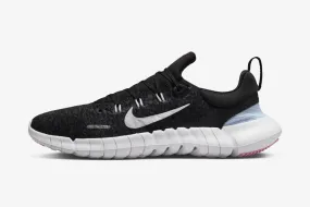 Nike Free RN 5.0 Next Nature Black White Football Grey Pink Spell CZ1884-013