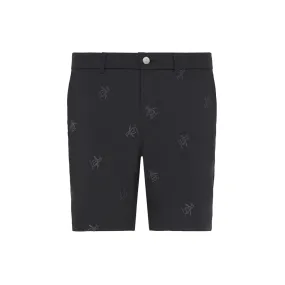 ORIGINAL PENGUIN SPACE DYED PETE EMBROIDERED SHORT CAVIAR