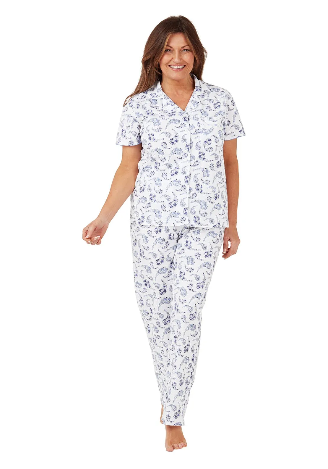 Paisely Cotton Pyjama 100% cotton - Blue