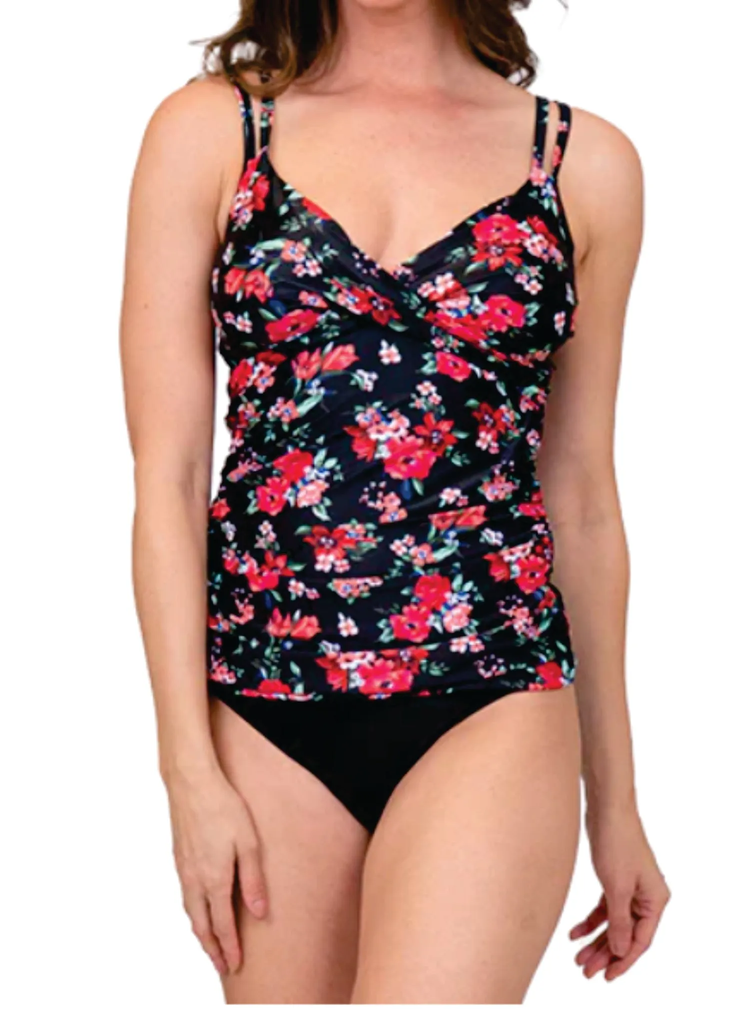 Papaya Floral Tankini Top