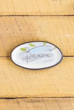 Peace Mini Oval Tray