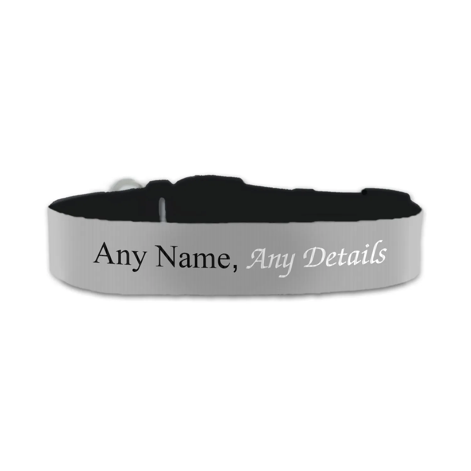 Personalised Small Dog Collar with Grey Background