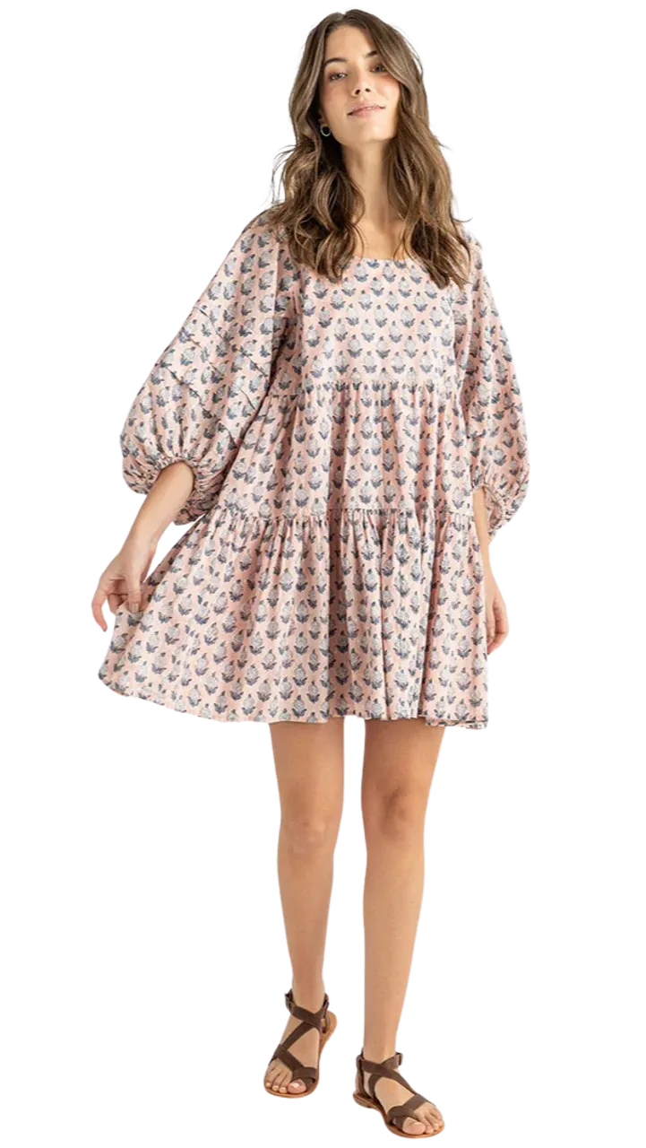 Pink Chicken Claire Dress, Pink Dahlia