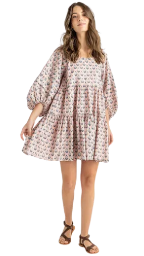 Pink Chicken Claire Dress, Pink Dahlia