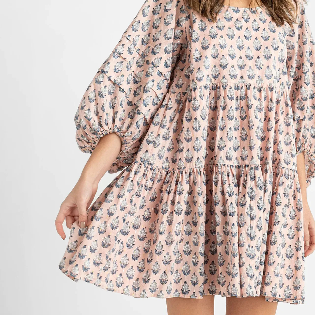 Pink Chicken Claire Dress, Pink Dahlia