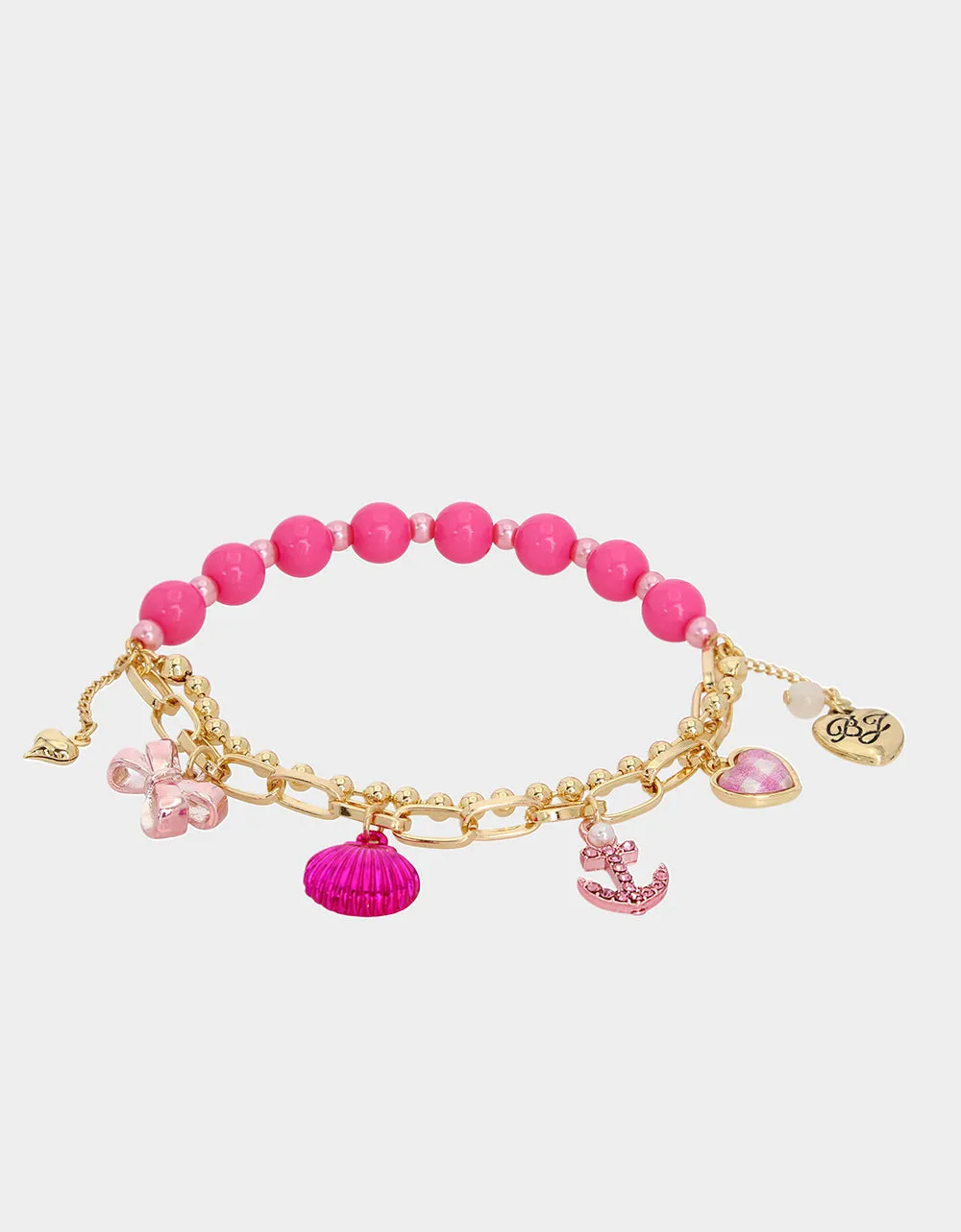 PINK SUMMER CHARM STRETCH BRACELET PINK