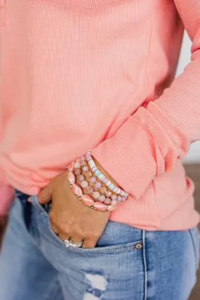 Pretty In Pink Bracelet Set- Pink