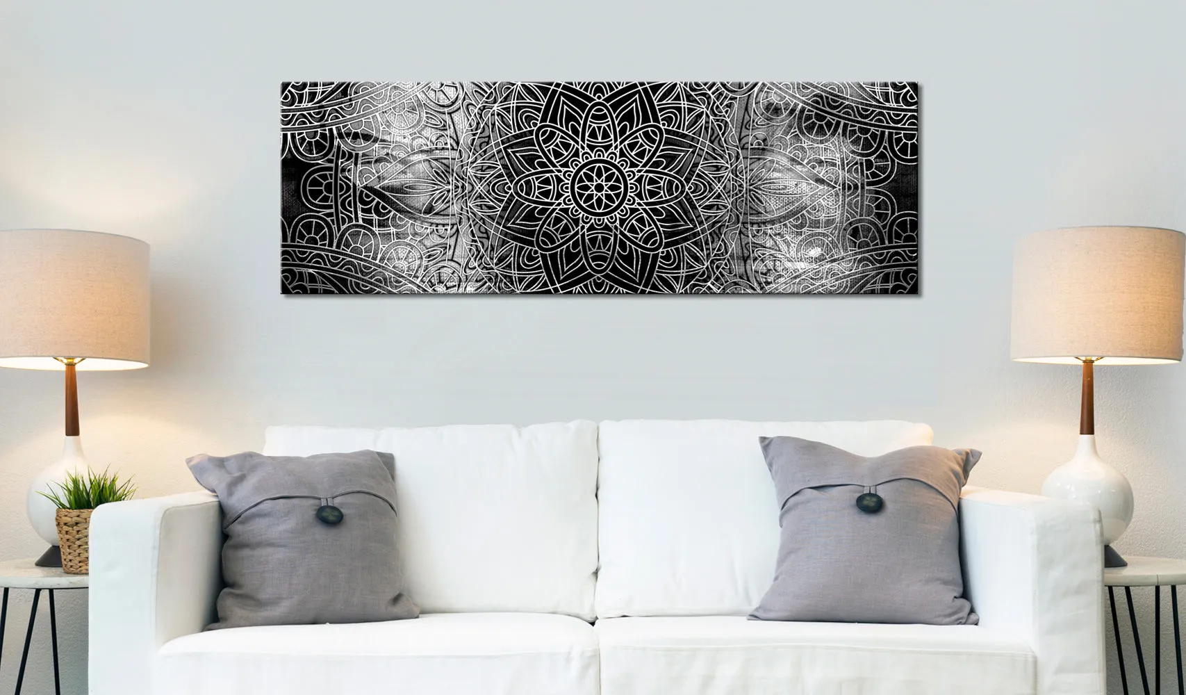 Quadro Mandala Grey Depths