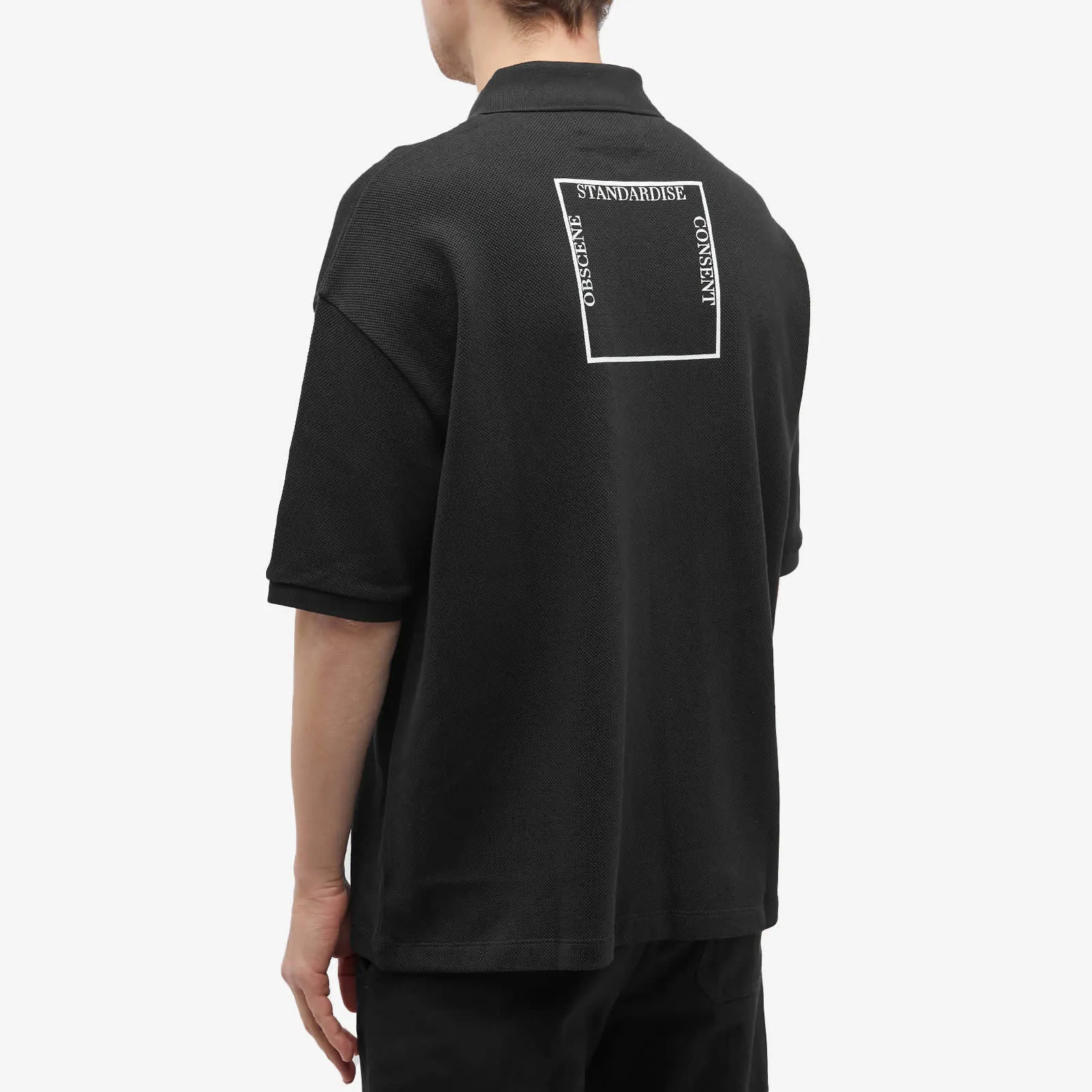 RAF SIMONS  |Unisex Collaboration Plain Cotton Logo Designers Polos