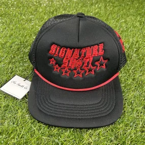 Signature Shot Trucker Hat (Blk/Red/Red)