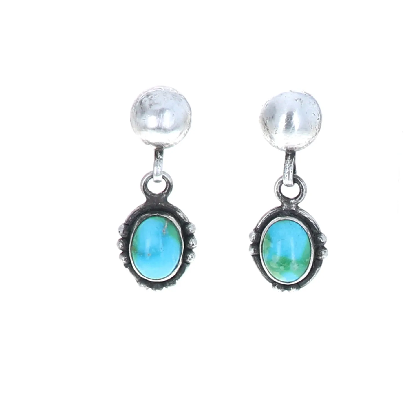 Sonoran Gold Turquoise Earrings Green Or Blue Sterling