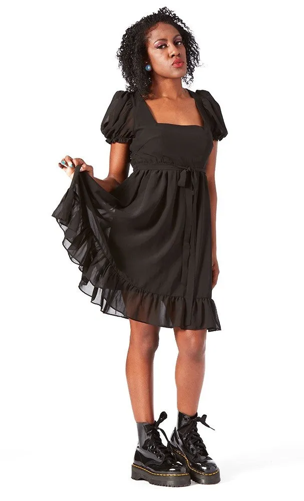 Sourpuss Cream Puff Dress Black (S, M and XXL ONLY)