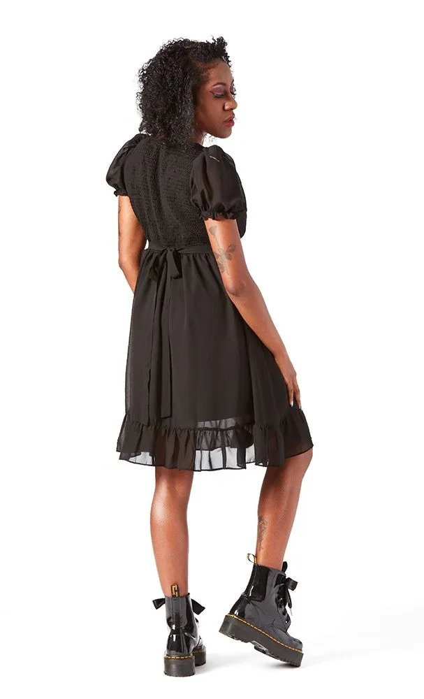 Sourpuss Cream Puff Dress Black (S, M and XXL ONLY)