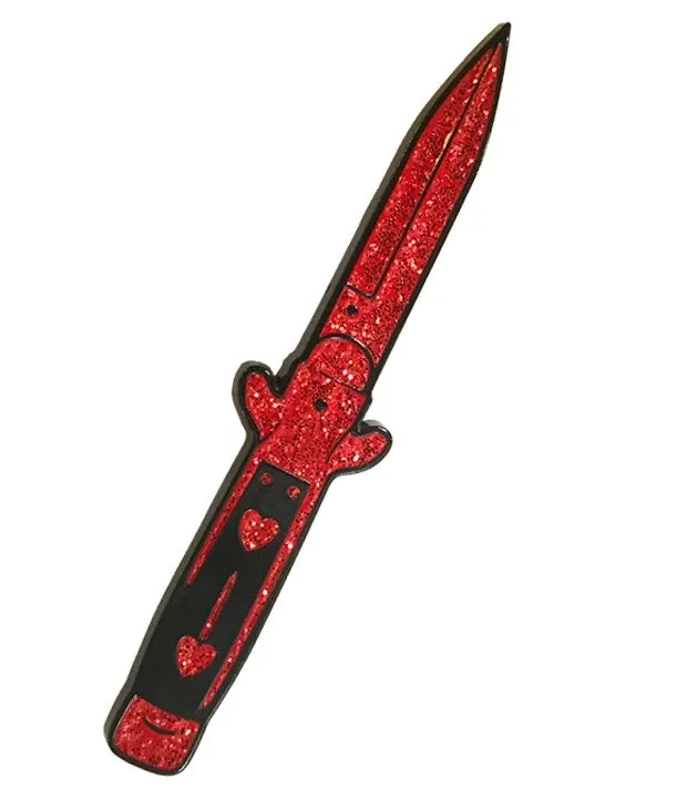 Sourpuss XL Switchblade Enamel Pin