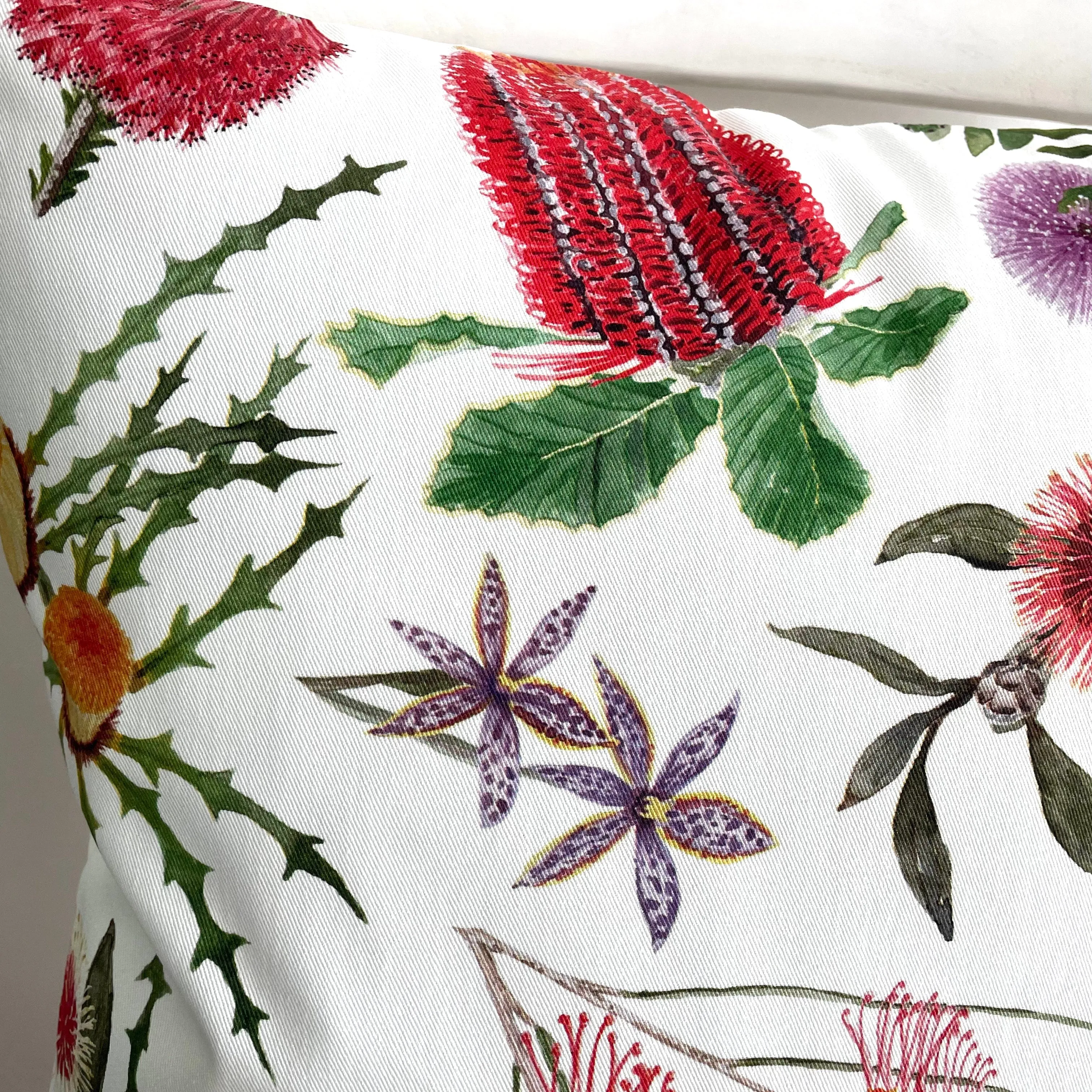 South West of WA Flora Cushion Cover Cotton Drill