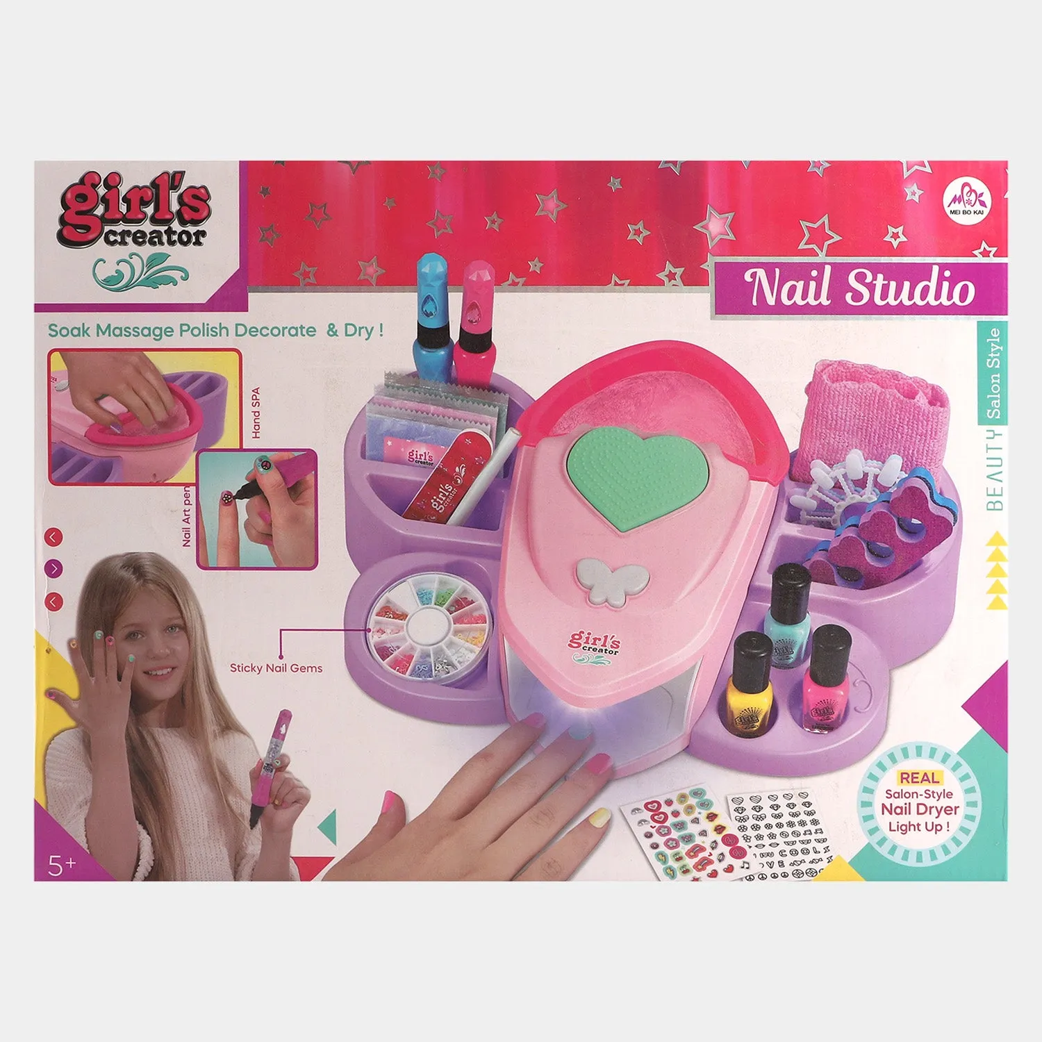 Super Spa Nail Art Kit For Girls