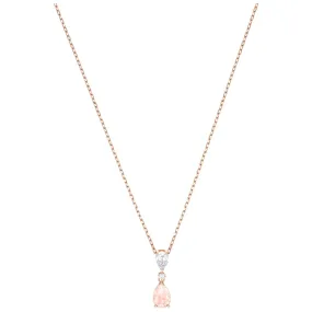 Swarovski VINTAGE PENDANT Necklace, Pink, Rose Gold Tone -5457621