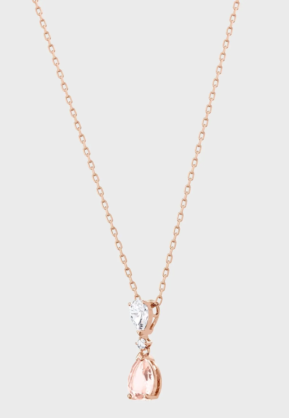 Swarovski VINTAGE PENDANT Necklace, Pink, Rose Gold Tone -5457621